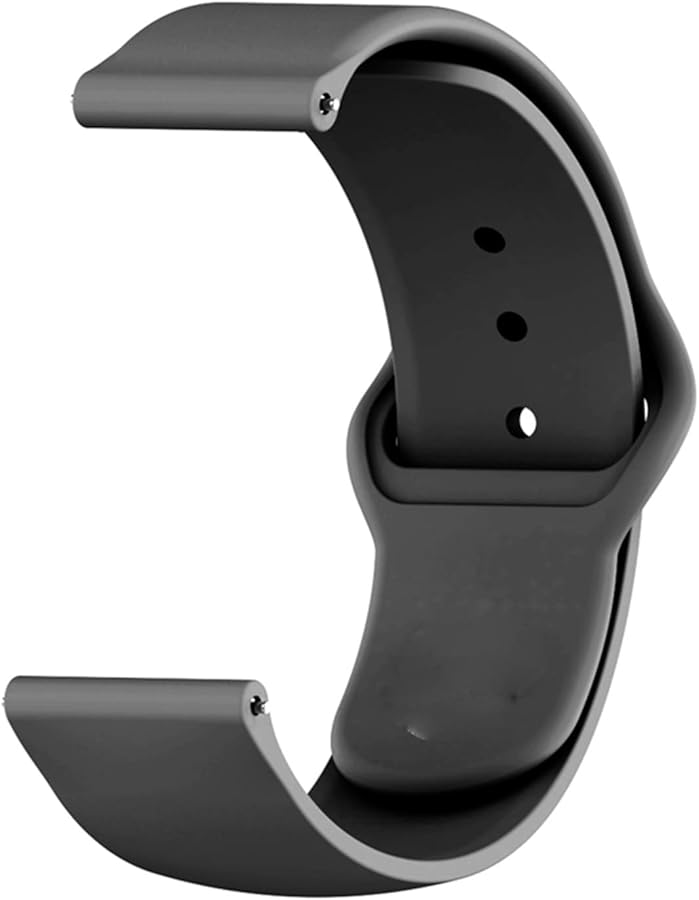 Silicone Watch Band For Samsung Galaxy Watch 4 40mm 44mm 42mm 46mm Classic Black - Image 1