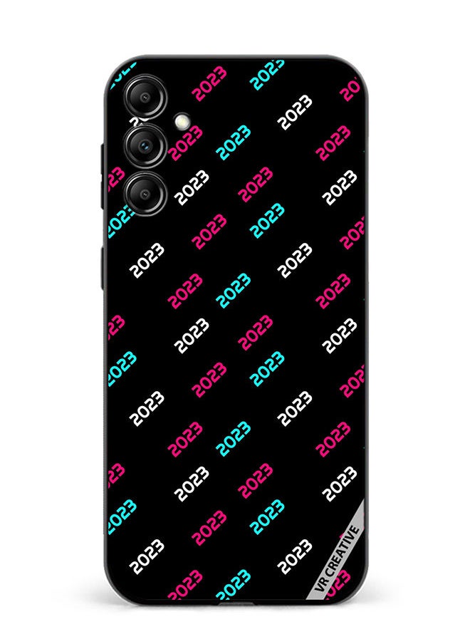 VR CREATIVE - Protective Case Cover For Samsung Galaxy A14 5G/A14 Creative Concept Of 2023 Happy New Year Design Multicolour - Image 1