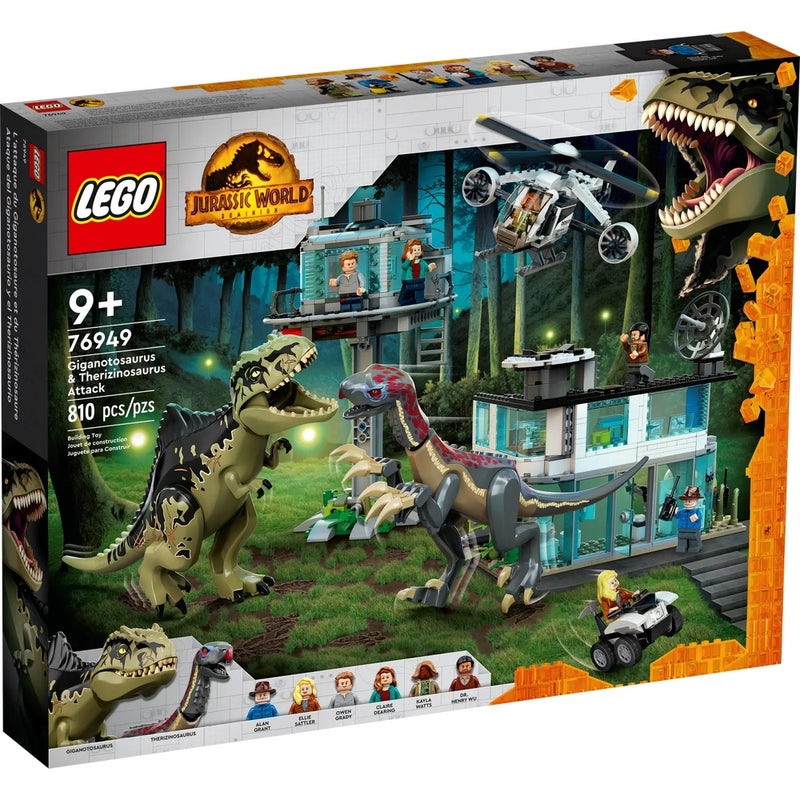 LEGO - Giganotosaurus & Therizinosaurus Attack 810 Pieces - 76949 - Image 1