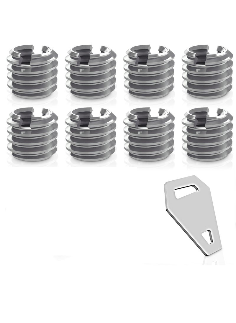 Excefore - 3/8" to 1/4" Bushing Convert Screw Adapter Tripod Ballhead Reducer, 1/4" to 3/8" Camera Convert Screw Adapter Mount for Tripod, Monopod, Ballhead, Video Light Stand & DSLR SLR cameras, Stainless Steel - Image 1