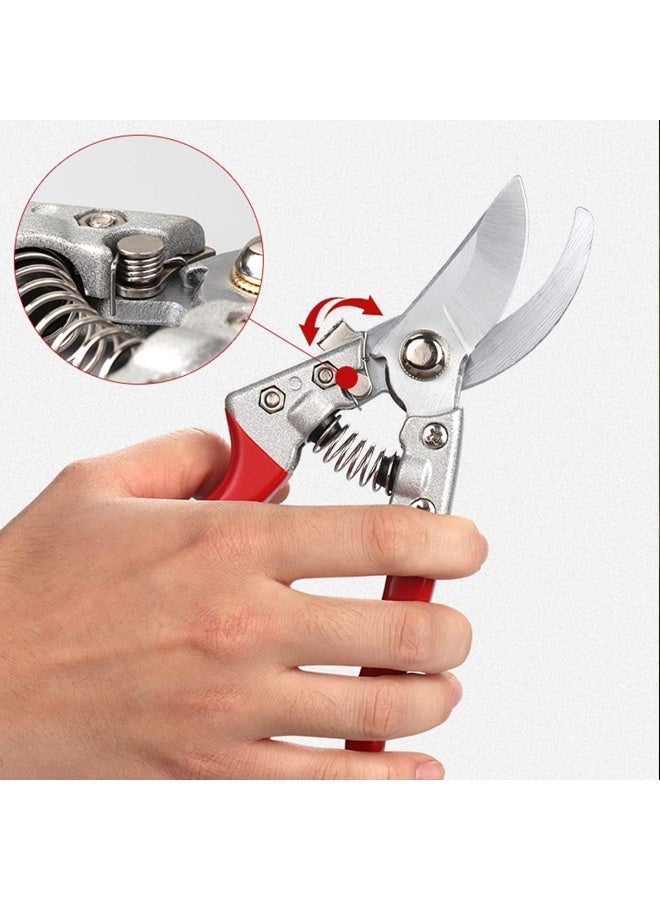 ECVV Hand Pruning Shears, Sharp Precision Plant Clippers Garden Pruner for Garden, Bonsai, Fruit Trees Branches Scissors for Cutting Dry Branches Red - Image 4