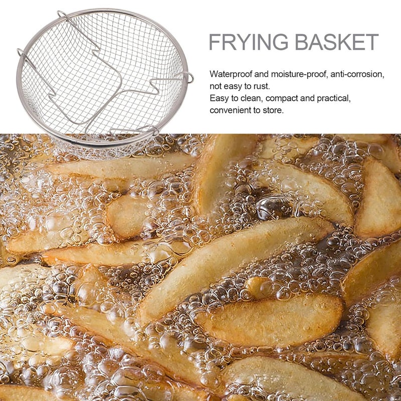 VBM Stir Fry Pan 24cm Basket With Glass Lid And Handle Non stick Wok Hob Pan Deep Frying Pan Steamer Fryer Pot Pans 2L For Kitchen Cooking Pot For Kitchen - Image 4