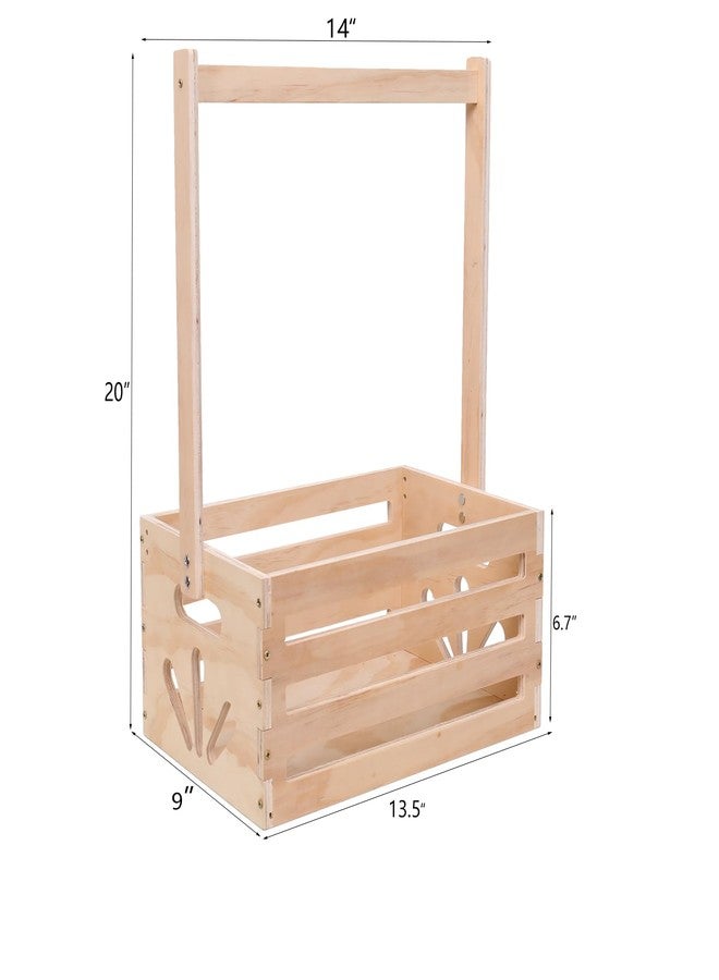 guilai Wooden Baby Shower Crate Closet , Baby Storage nursery Crate Hamper with Handle, Gift Basket for Baby nursery Excluding hangers，Newborn Boy Girl Welcome Gift for New Mom Parents - Image 4
