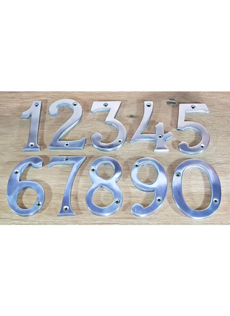 ESPLANADE eSplanade 4 Aluminium House Hotel Door Number Plaque Numeric Numerical Digit 09 1 One  - Image 3