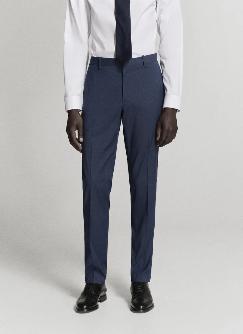 Stretch Fabric Super Slim-Fit Suit Trousers