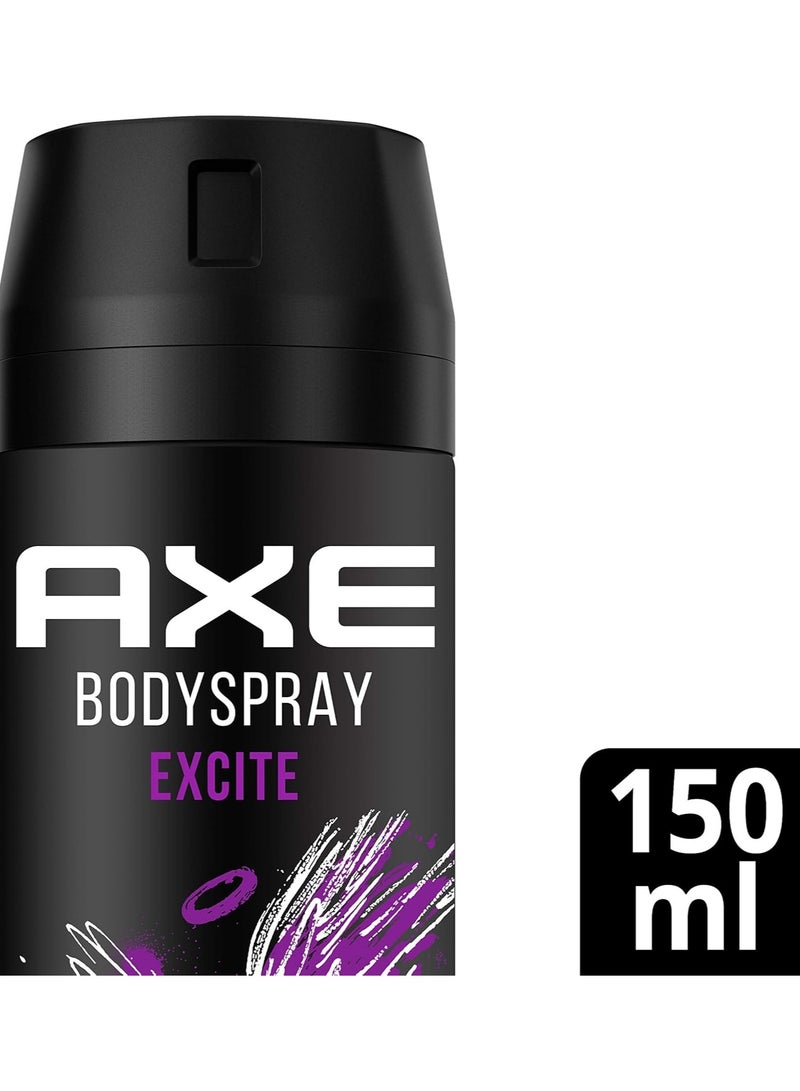 أكس بخاخ للجسم للرجال إكسايت 6 × 150 مل 48 ساعة - Image 2