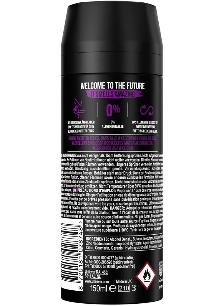 أكس بخاخ للجسم للرجال إكسايت 6 × 150 مل 48 ساعة - Image 3