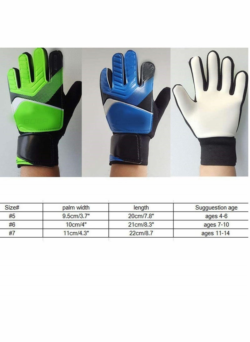 Excefore Children Football Gloves, Kids Youth Football Soccer Goalkeeper Goalie Training Gloves Gear - Image 4