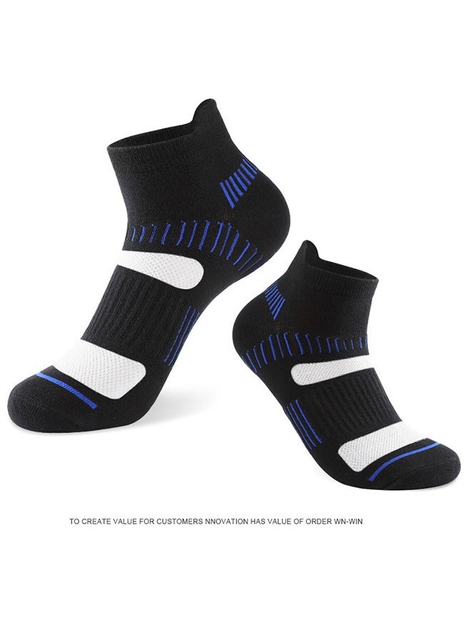 جوارب رجالية بدون عرض، جوارب للياقة البدنية مسامية، جوارب رياضية منخفضة القطع للرجال - 5 أزواج - Image 4