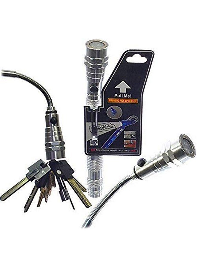 Instakart Metal Telescoping 3 Led Torch Flashlight Flexible Magnetic Pick Up Tool Lamp Pen Light - Image 5