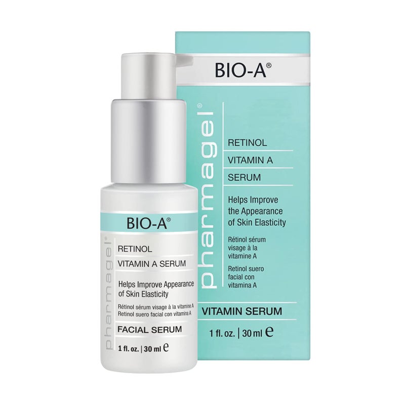 Pharmagel BioA Facial Serum Retinol Serum Anti Aging and Anti Wrinkle Smoothes Softens Brightens Skin 1 fl oz