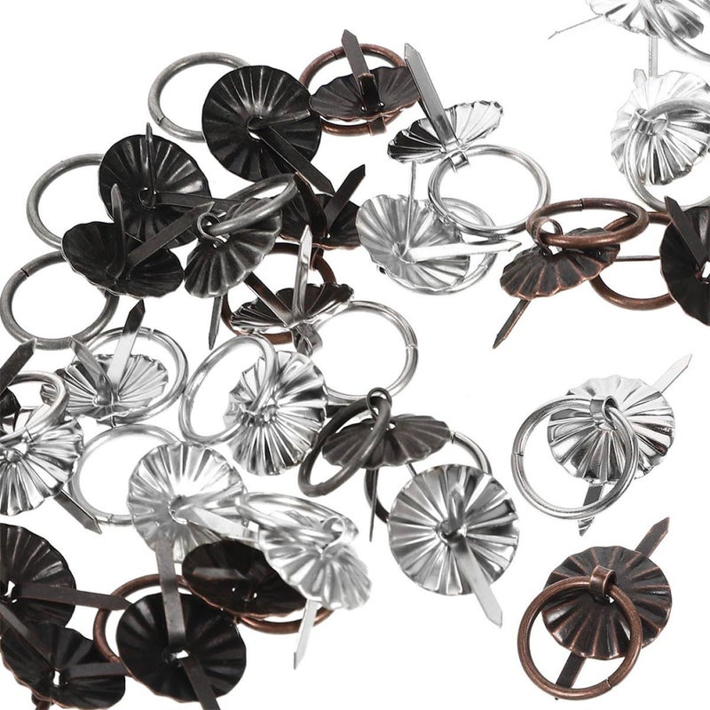 60pcs Vintage Iron Mini Cabinet Pull Handles Retro Metal Drawer Knobs With Bail - Image 4