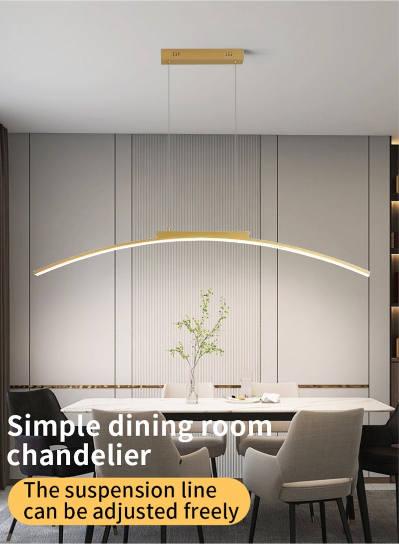 LOOPITYS 100CM - Three color temperature - Modern luxury - Restaurant pendant light, bedroom pendant light, 150cm height adjustable,chandelier - Image 4