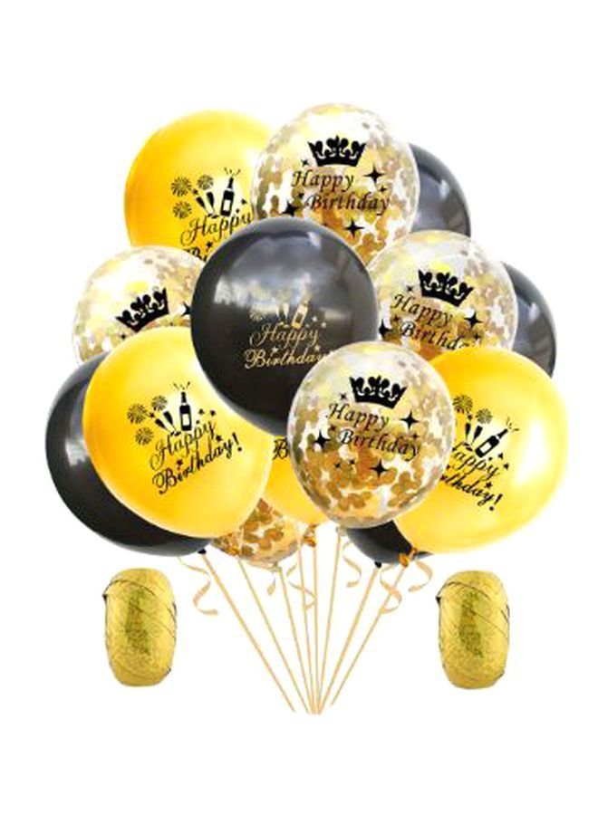 NIBEMINENT 42-Piece Happy 10th Birthday Flag Balloon Set - Image 2