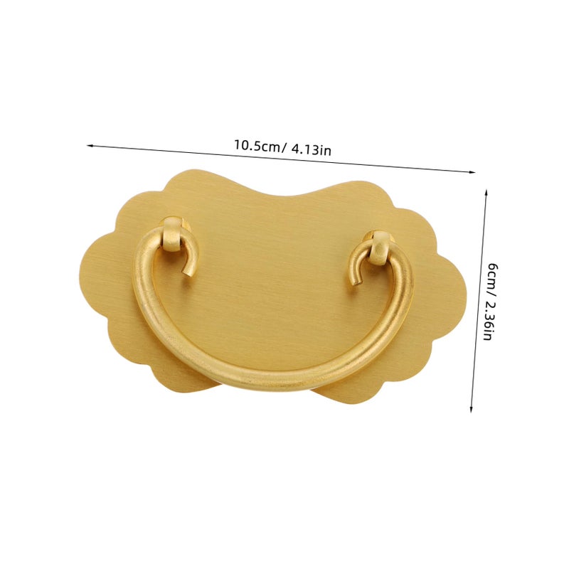 Vintage Brass Drawer Handle Antique Style Dual Hole Design With Screws - Image 3