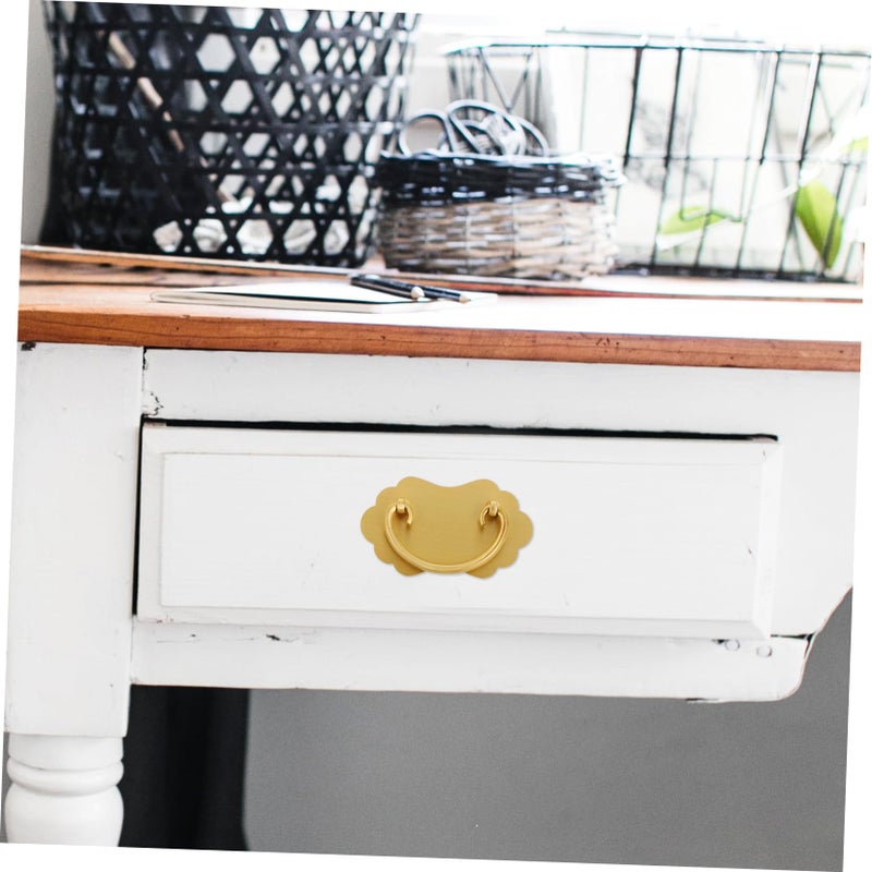 Vintage Brass Drawer Handle Antique Style Dual Hole Design With Screws - Image 5