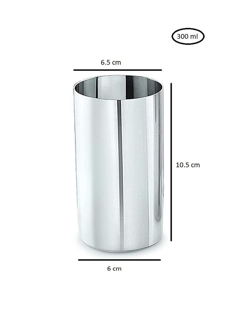 MARWALL Stainless Steel Amrapali Slim Glass300ml Pack of 6 - Image 3