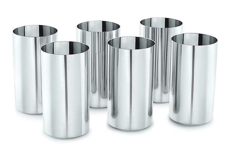 MARWALL Stainless Steel Amrapali Slim Glass300ml Pack of 6 - Image 1