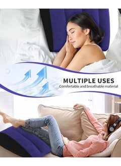 Generic Inflatable Cushion Pillow for  Body Positioners Legs and Back Support for Sleeping Reading and Rest Use in Bed Travel Camping Or Office with Foot Pump  - Image 5
