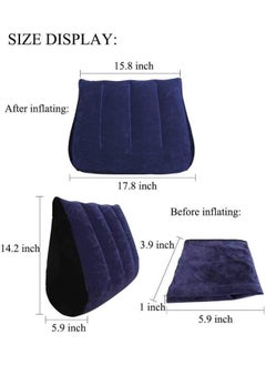 Generic Inflatable Cushion Pillow for  Body Positioners Legs and Back Support for Sleeping Reading and Rest Use in Bed Travel Camping Or Office with Foot Pump  - Image 2