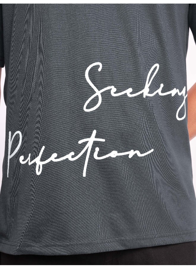 Beyoung Seeking Perfection Printed Oversized T-shirt for Men  - Image 5