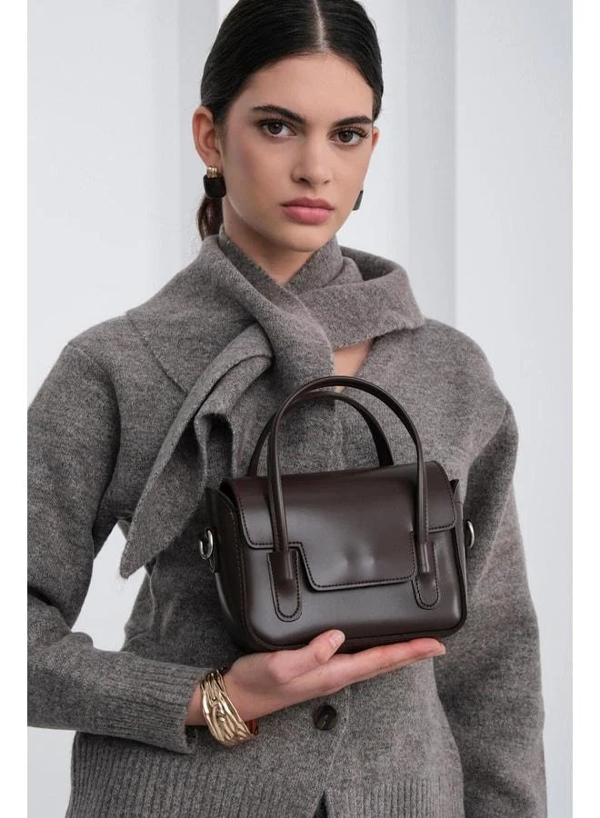 Shule Bags  Dimple Retro Hand and Crossbody Bag – Coffee. for Women | Best Price UAE