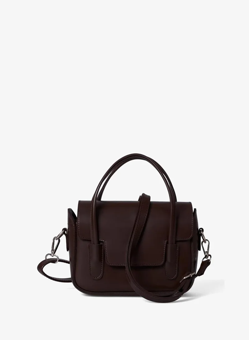 Shule Bags  Dimple Retro Hand and Crossbody Bag – Coffee. for Women | Best Price UAE