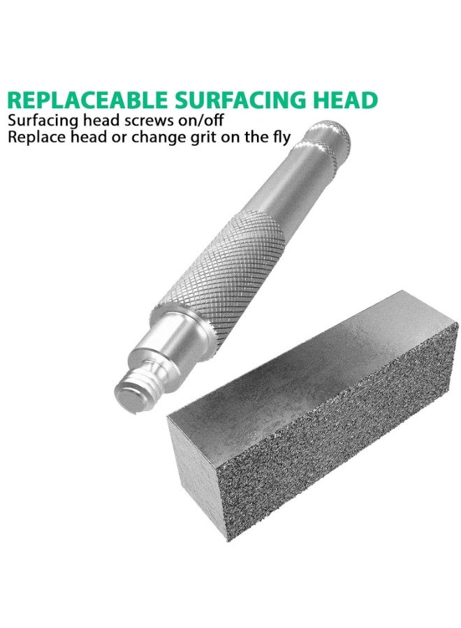 ATLIN Grinding Wheel Dressing Tool - 36 Grit & 120 Grit Diamond Dresser - True Up and Restore Grinding Wheels - Image 3