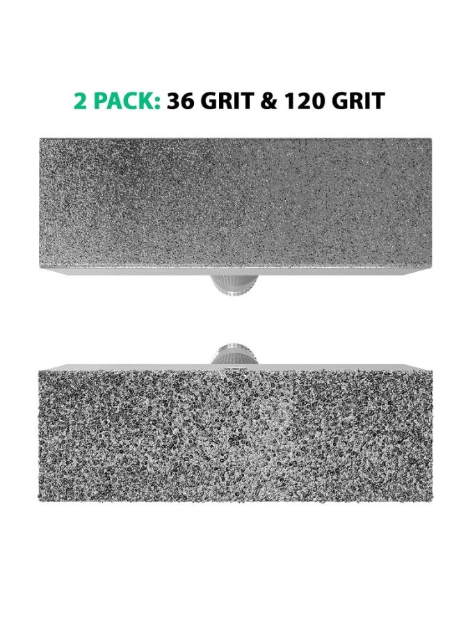 ATLIN Grinding Wheel Dressing Tool - 36 Grit & 120 Grit Diamond Dresser - True Up and Restore Grinding Wheels - Image 4