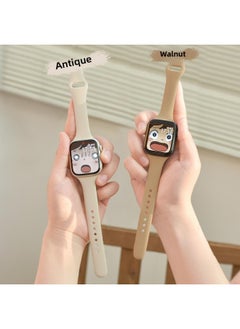 Generic Suitable For Applewatch Small Waist Silicone S9/10 Fine Strap Iwatch8/7/6/5/4/3/SE 2 Generation-Color:No. 24 Cloud Gray-42mm/44mm/45mm/49mm Dial-1/2/3/4/5/6/se/7/8/9 Generation  - Image 2