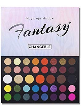 CHARMCODE 40 Colors High Pigmented Shimmer Matte Eyeshadow Makeup Palette Full Spectrum Artist Glitter Metallic Waterproof Creamy Blendable Eye Shadow Cosmetics (Color 1) 