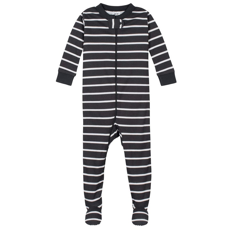Gerber Baby Boys 4-Pack Footed Pajamas, Dinosaurs Space Grey, 18 Months - Image 3
