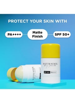 SunScoop Matte Stick Dry Touch Spf 50+ Pa++++ | Uva Uvb Rays Protection | 1% Salicylic Acid For Oil Control | Green Tea For Acne | No White Cast | Non Sticky | Combination To Oily Skin | 18G  - Image 2