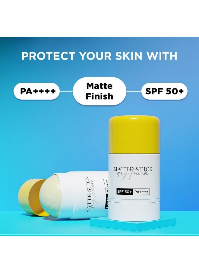 SunScoop - Matte Stick Dry Touch Spf 50+ Pa++++ | Uva Uvb Rays Protection | 1% Salicylic Acid For Oil Control | Green Tea For Acne | No White Cast | Non Sticky | Combination To Oily Skin | 18G - Image 1