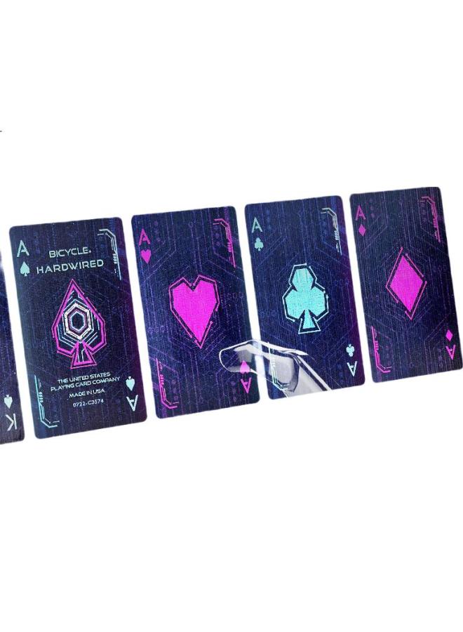 Bicycle Playing Cards, Magic Flower Cut Cyberpunk Trendy Cards, Imported From Usa, Cyber Circuit - Image 3