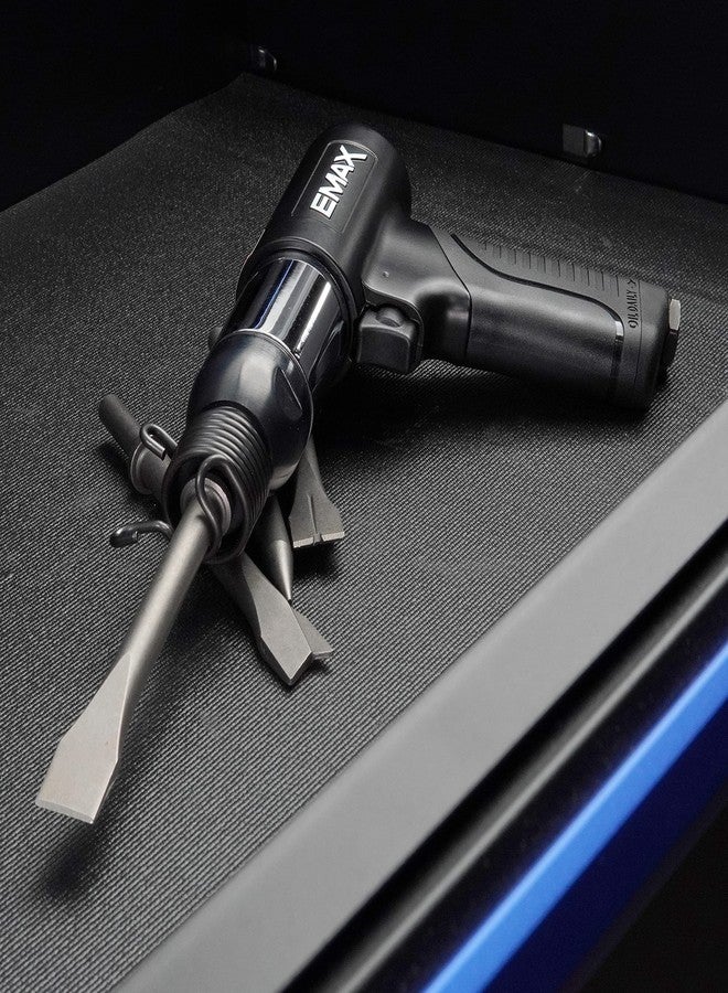 إيماكس طقم مطرقة هوائية من إيماكس - مجموعة أدوات مطرقة هوائية بقوة ٢١٠٠ نبضة في الدقيقة مع مقبض TPR مضاد للاهتزاز و٤ رؤوس إزميل متنوعة مقاس ٣/٤ بوصة × ٧ بوصة - EATHM10S1P - Image 4