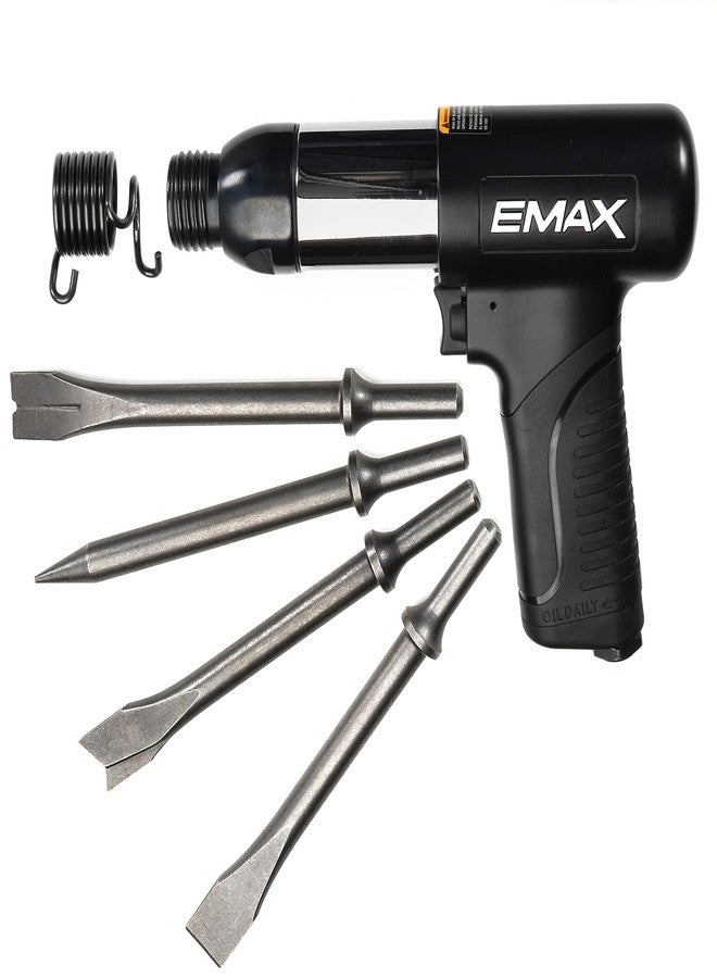 إيماكس طقم مطرقة هوائية من إيماكس - مجموعة أدوات مطرقة هوائية بقوة ٢١٠٠ نبضة في الدقيقة مع مقبض TPR مضاد للاهتزاز و٤ رؤوس إزميل متنوعة مقاس ٣/٤ بوصة × ٧ بوصة - EATHM10S1P - Image 3