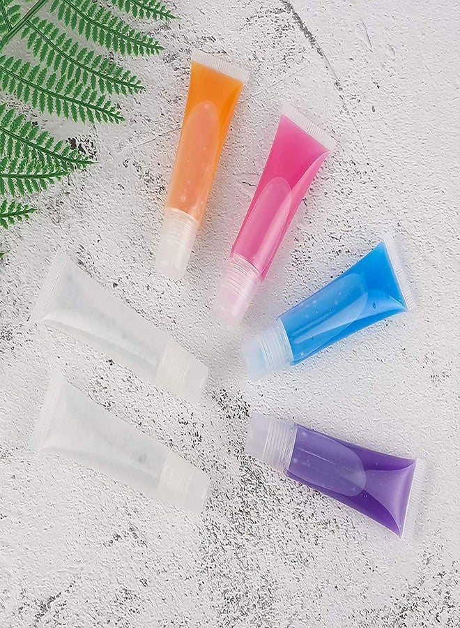 SpiderJuice سبايدر جوس 5 قطع 10 مل زجاجات شفافة صغيرة قابلة لإعادة التعبئة لمرطب الشفاه وزيت الشفاه وحاويات تخزين مع غطاء لولبي للاستخدام المنزلي والرحلات - Image 4