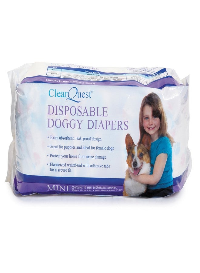 ClearQuest Disposable Doggy Diapers, Super Absorbent Leak-Proof Pet Diapers - Image 3