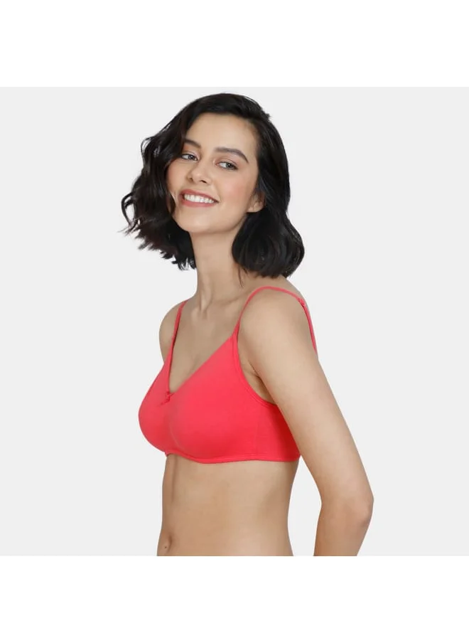 zivame Zivame Solid Bra with Hook and Eye Closure