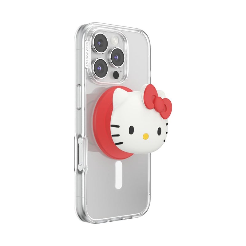 PopSockets Phone Grip for MagSafe, Magnetic Holder, Phone Stand, Hello Kitty - PopOut Hello Kitty - Image 1