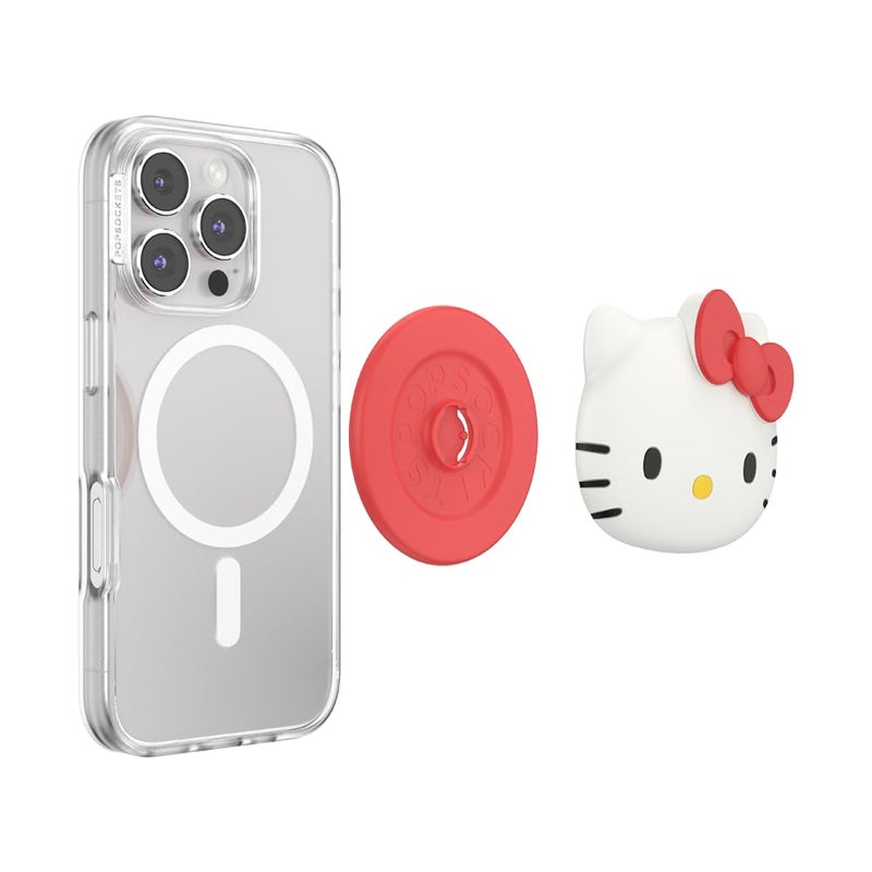 PopSockets Phone Grip for MagSafe, Magnetic Holder, Phone Stand, Hello Kitty - PopOut Hello Kitty - Image 4