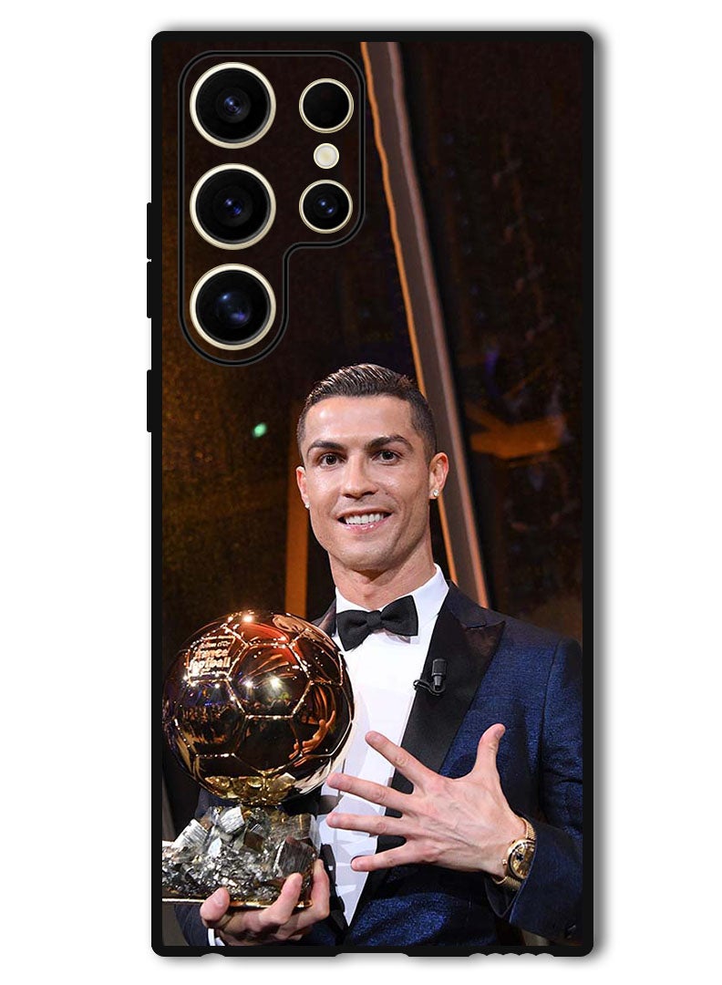 Theodor Protective Case Anti Scratch Shock Proof Bumper Cover For Samsung Galaxy S24 Ultra Ronaldo Trophy - Image 1