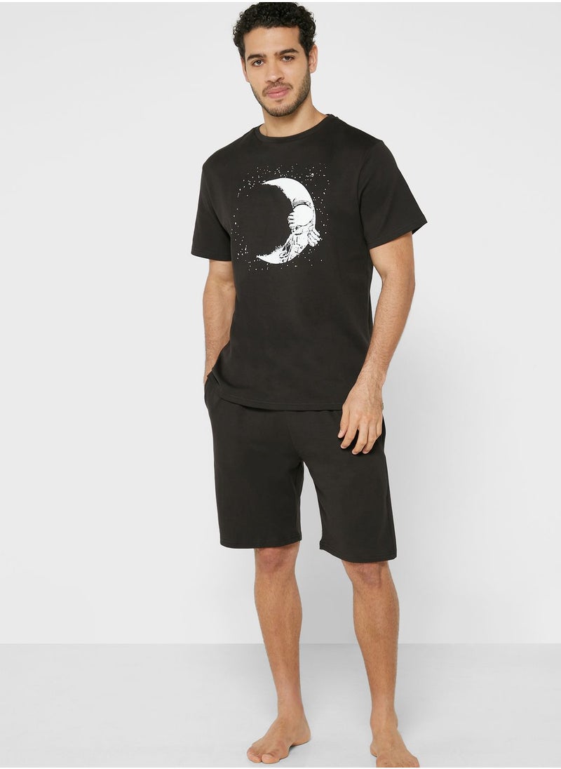 Seventy Five - Spaceman Shorts and T-Shirt Set - Image 1
