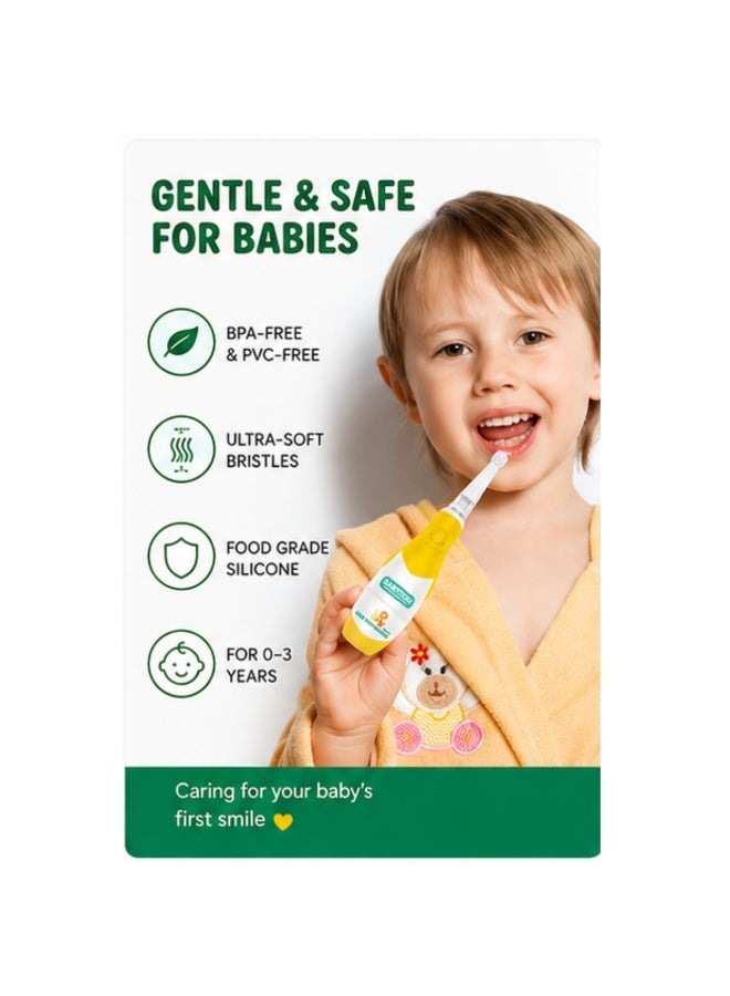 Babyton فرشاة أسنان كهربائية للأطفال من بيبيتون مع رأس بديل، من 0 إلى 3 سنوات - Image 5