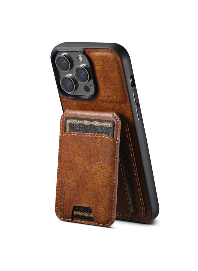 Suteni Case For iPhone 13 Pro H02 Leather Wallet Stand Back Phone Case - Image 3