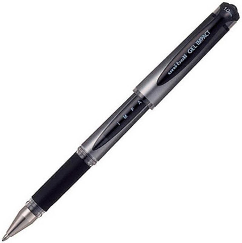 يوني بول Uni-Ball Impact Gel Pen - Black, 1.0 mm Nib - Image 1