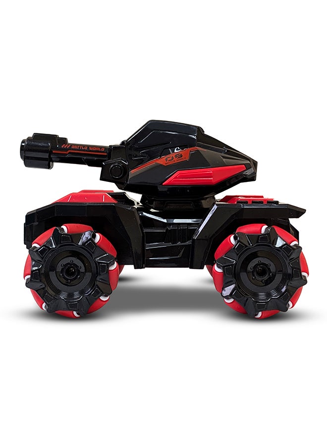 Mytoys Remote Control Mecha Tank – 2-in-1 Off-Road RC Tank with Water Bomb Launcher, 180° Rotation, & Rechargeable Battery Remote Control Water Bomb Blaster Tank - Image 3