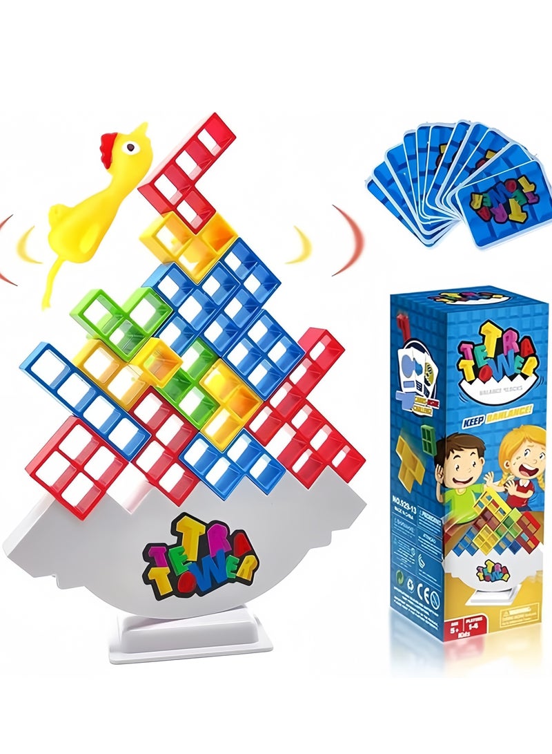 Beauenty 32PCS Balance Game Russian Building Blocks, Tetris Stacking Toy Balancing Stacking Toys for Kids Adults, DIY Assembling Versatile Board Table Games Toy, Educational Kids Toys - Image 2