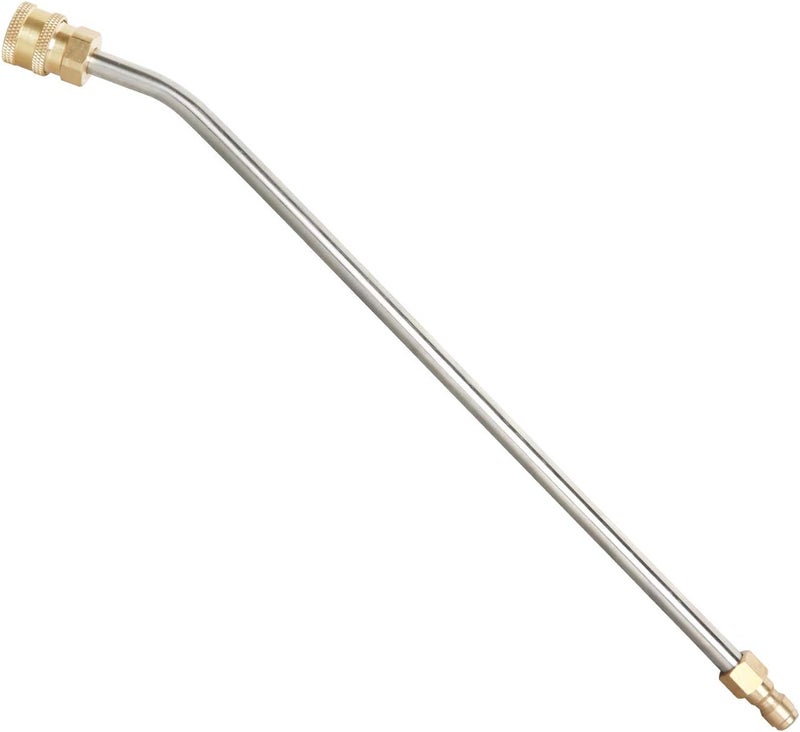 Sooprinse Washer Extension Gutter Cleaner Attachment Accessory,High Pressure Washer Gutter Rod for Lance/Wand 1/4 Inch Quick Connect,30 Degrees Curved Rod,14 inch - Image 1